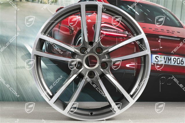 21" Felge Cayenne Turbo, 9,5J x 21 ET46, Titanium