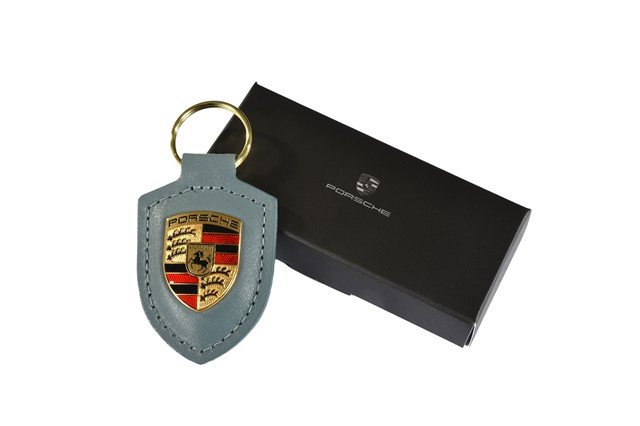 60Y 911 Crest key ring, 60 Years of 911, shoreblue
