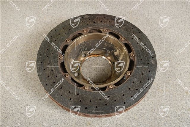 PCCB brake disc, damaged, R