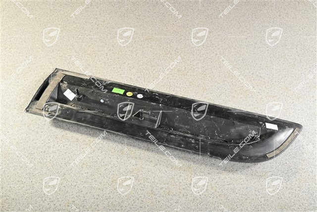 Rear door cover / trim, Matt black, R