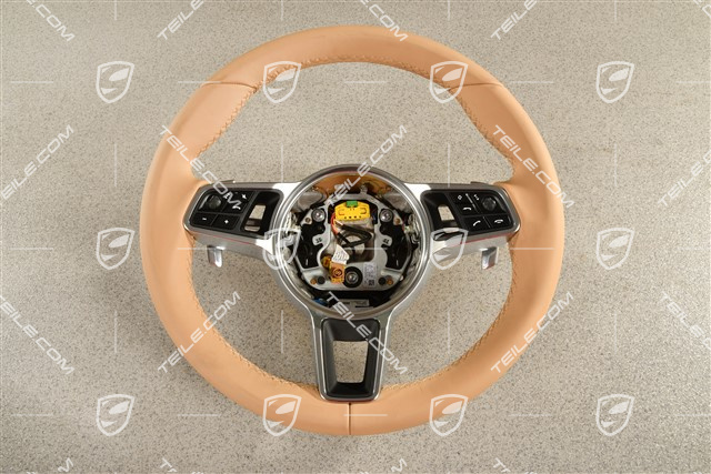 Multifunction steering wheel, PDK, Luxor Beige