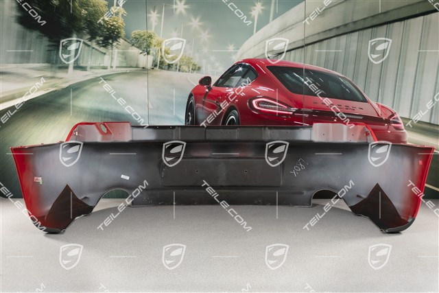 Rear bumper lining, Turbo / Carrera S / Carrera 4S, new + lacquered (guards red 80K)