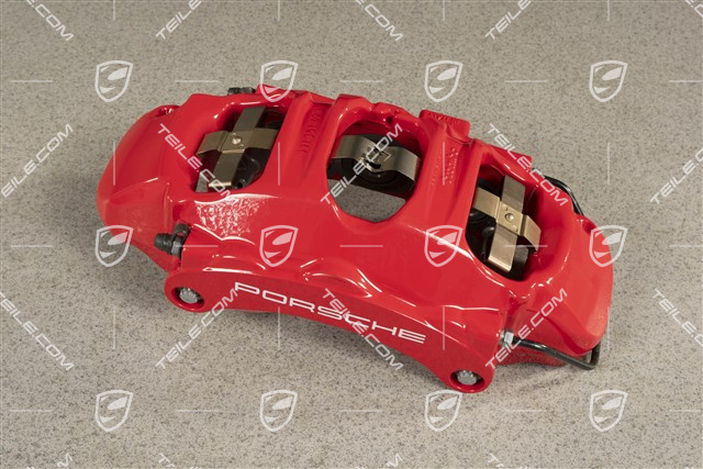 GTS 4,0L, Front axle fixed brake calliper, Red, L