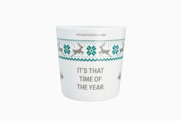 Porsche Becher Weihnachten XL Weiß / Grün 500ml