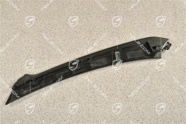 Turbo S, Disc / trim for front bumper retaining frame, lower, Black, R