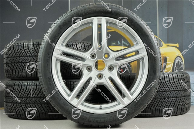 20" Winterräder Satz "Panamera Turbo", Felgen 9,5 J x 20 ET71 + 10,5 J x 20 ET71 + Michelin Pilot Alpin 4 Winterreifen 275/40 R20 + 315/35 R20