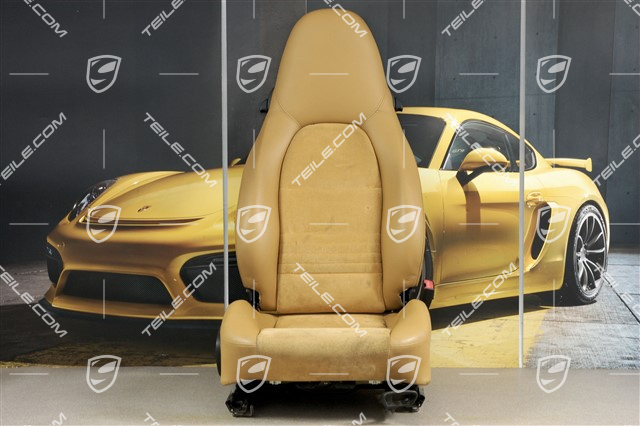 Sitz, manual einstellbar, Kunstleder/Alcantara, Savannabeige, beschädigt, R