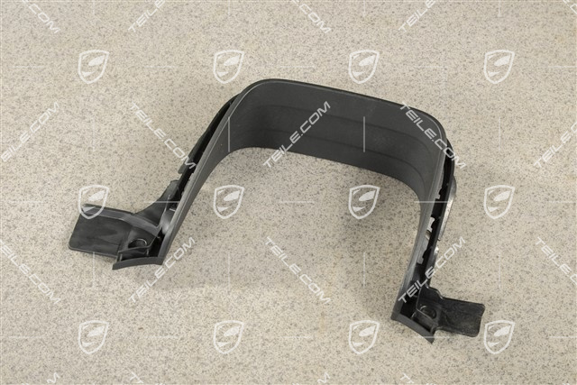 Tail pipe cover trim, Black matte, GTS/Spyder, L