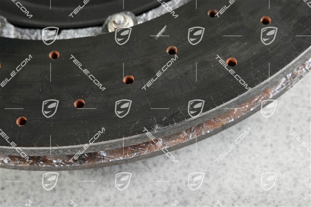 PCCB ceramic brake disc, R, slightly damaged
