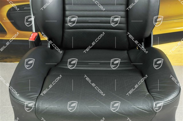Sitz, el einstellbar, Leder, Schwarz, L